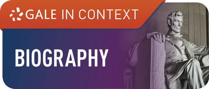 Gale in Context: Biography logo