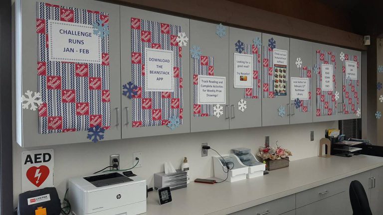 Winter Reads display at Anoka County Library